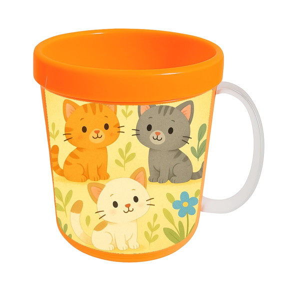Caneca Acrílica Infantil Personalizada Gatinhos - Imagem 5