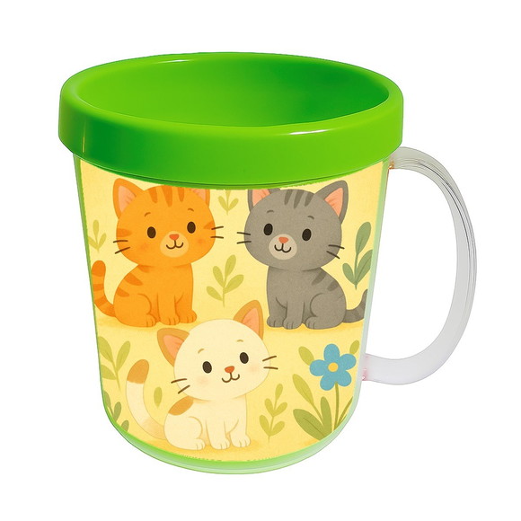 Caneca Acrílica Infantil Personalizada Gatinhos - Imagem 4