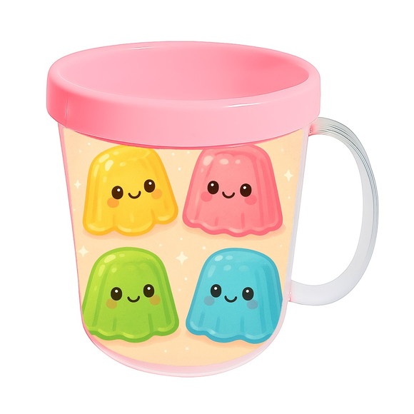 Caneca Acrílica Infantil Personalizada Gelatinas - Imagem 3