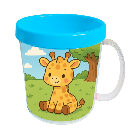 Caneca Acrílica Infantil Personalizada Girafinha Baby - Imagem 2
