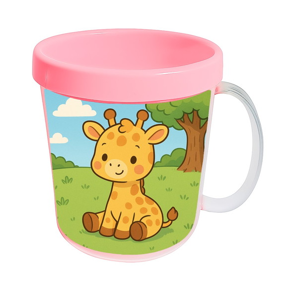 Caneca Acrílica Infantil Personalizada Girafinha Baby - Imagem 3
