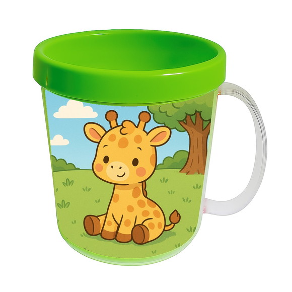 Caneca Acrílica Infantil Personalizada Girafinha Baby - Imagem 4
