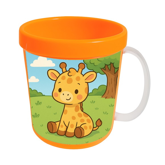 Caneca Acrílica Infantil Personalizada Girafinha Baby - Imagem 5