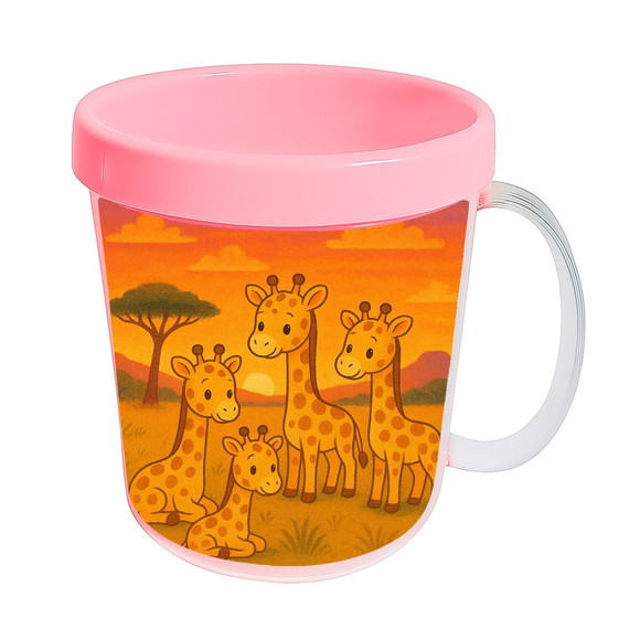 Caneca Acrílica Infantil Personalizada Girafinhas - Imagem 3