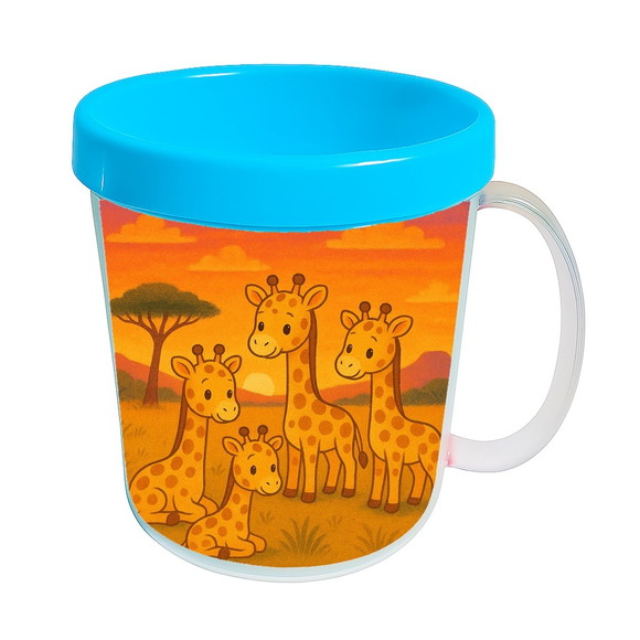 Caneca Acrílica Infantil Personalizada Girafinhas - Imagem 2