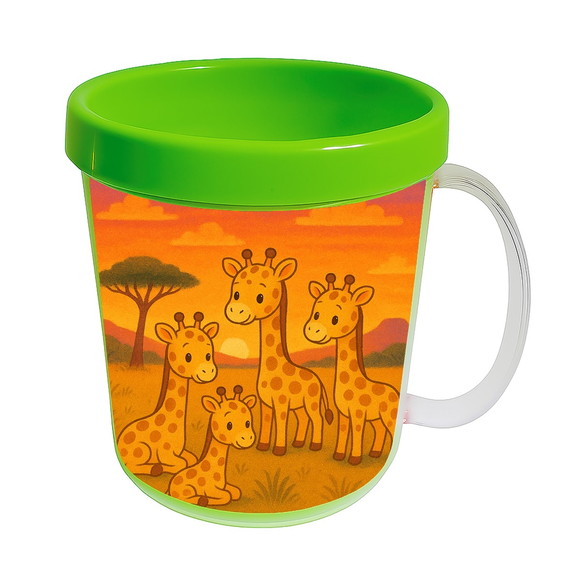 Caneca Acrílica Infantil Personalizada Girafinhas - Imagem 4