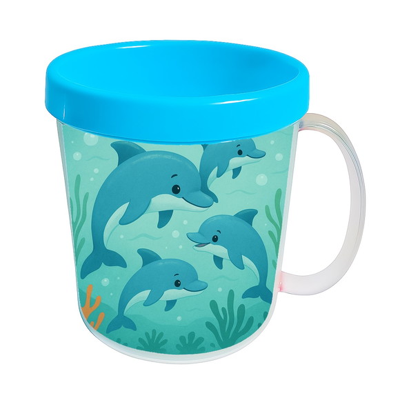 Caneca Acrílica Infantil Personalizada Golfinhos - Imagem 2