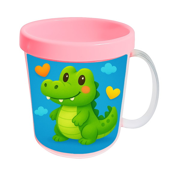 Caneca Acrílica Infantil Personalizada Jacaré Baby - Imagem 3