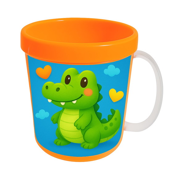 Caneca Acrílica Infantil Personalizada Jacaré Baby - Imagem 5