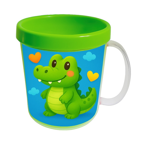 Caneca Acrílica Infantil Personalizada Jacaré Baby - Imagem 4