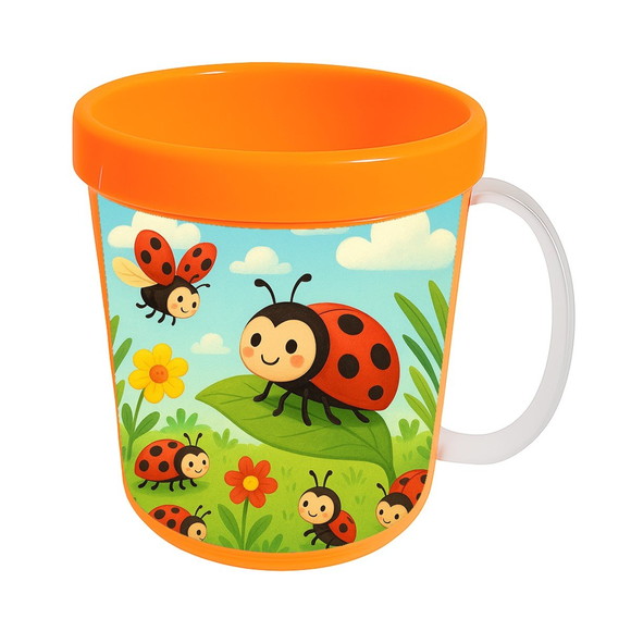 Caneca Acrílica Infantil Personalizada Joaninhas - Imagem 5