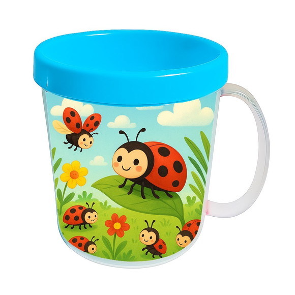 Caneca Acrílica Infantil Personalizada Joaninhas - Imagem 2