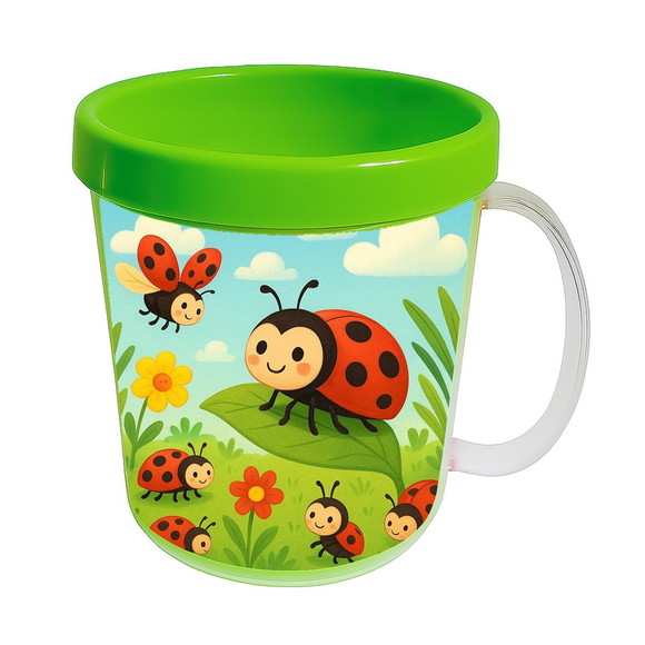 Caneca Acrílica Infantil Personalizada Joaninhas - Imagem 4