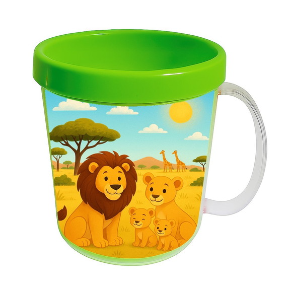 Caneca Acrílica Infantil Personalizada Leões - Imagem 4