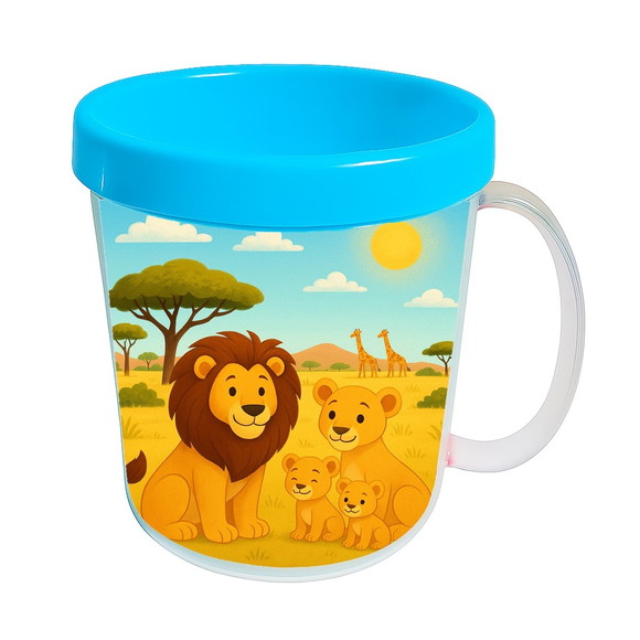 Caneca Acrílica Infantil Personalizada Leões - Imagem 2