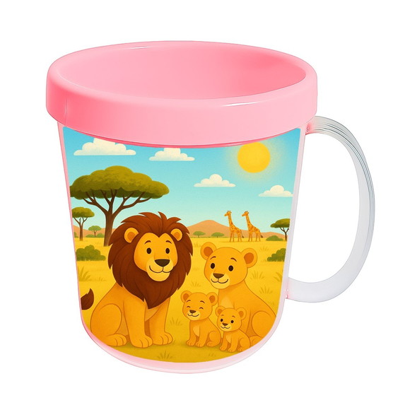 Caneca Acrílica Infantil Personalizada Leões - Imagem 3