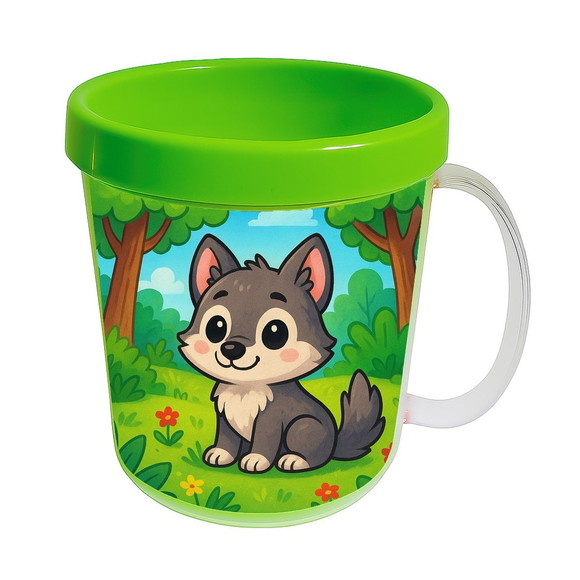 Caneca Acrílica Infantil Personalizada Lobinho - Imagem 4
