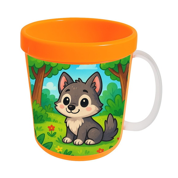 Caneca Acrílica Infantil Personalizada Lobinho - Imagem 5