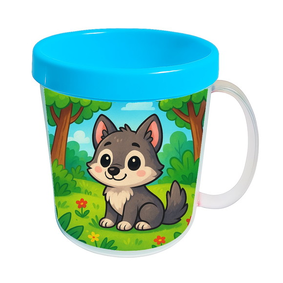 Caneca Acrílica Infantil Personalizada Lobinho - Imagem 2