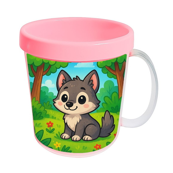 Caneca Acrílica Infantil Personalizada Lobinho - Imagem 3