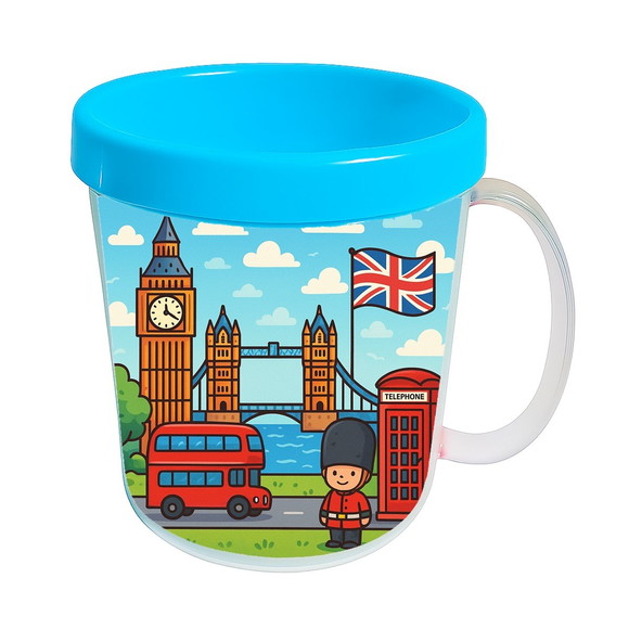 Caneca Acrílica Infantil Personalizada Londres - Imagem 2