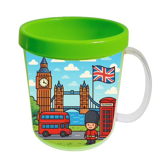Caneca Acrílica Infantil Personalizada Londres - Imagem 4