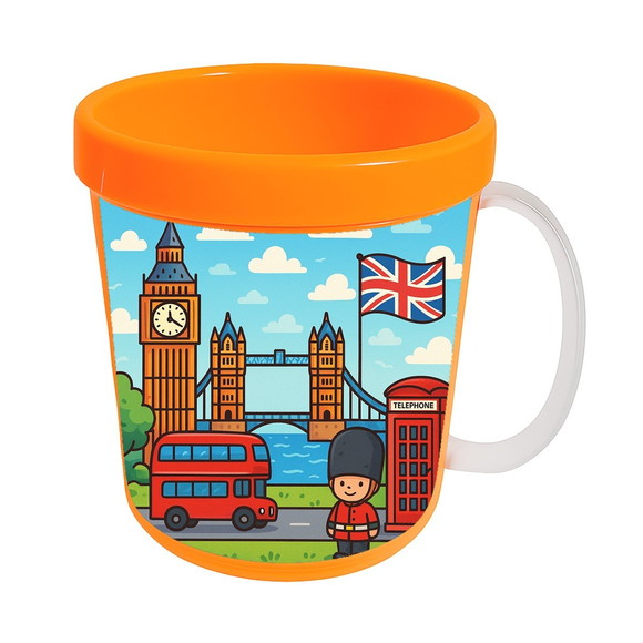 Caneca Acrílica Infantil Personalizada Londres - Imagem 5