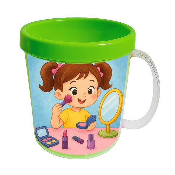 Caneca Acrílica Infantil Personalizada Maquiagem - Imagem 4