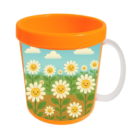 Caneca Acrílica Infantil Personalizada Margaridas - Imagem 5