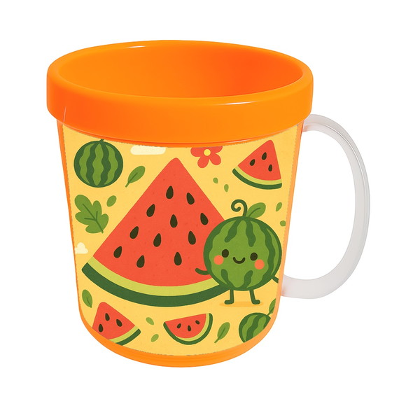 Caneca Acrílica Infantil Personalizada Melancia - Imagem 5