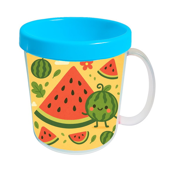 Caneca Acrílica Infantil Personalizada Melancia - Imagem 2