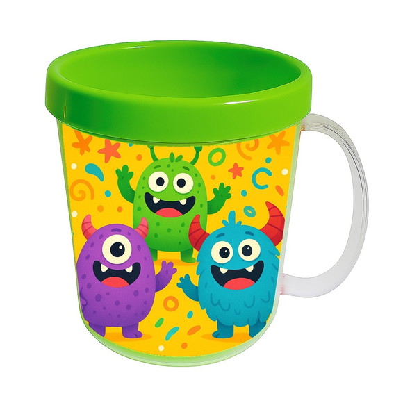 Caneca Acrílica Infantil Personalizada Monstrinhos - Imagem 4
