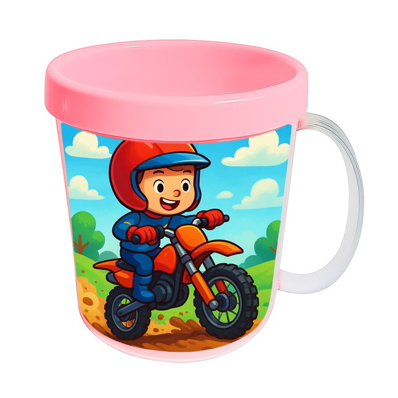 Caneca Acrílica Infantil Personalizada Motocross - Imagem 3
