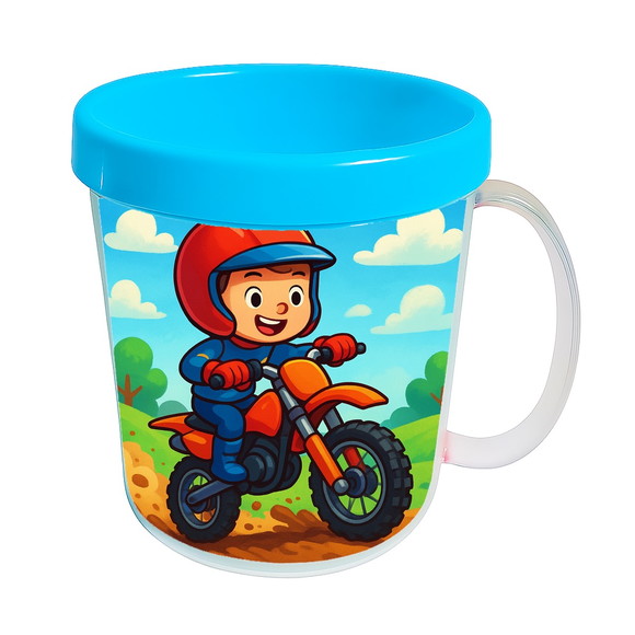 Caneca Acrílica Infantil Personalizada Motocross - Imagem 2