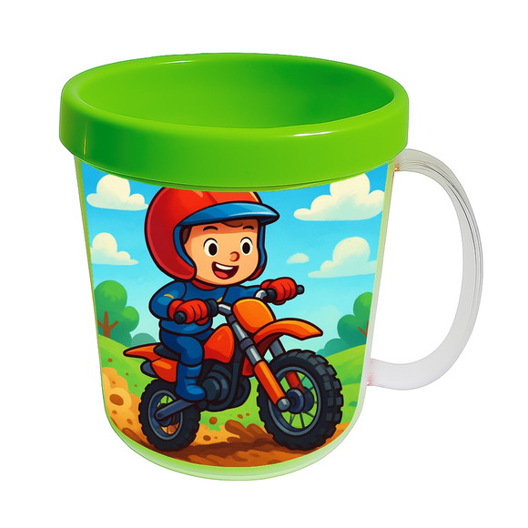 Caneca Acrílica Infantil Personalizada Motocross - Imagem 4