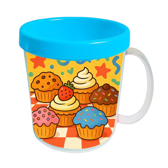 Caneca Acrílica Infantil Personalizada Muffins - Imagem 2