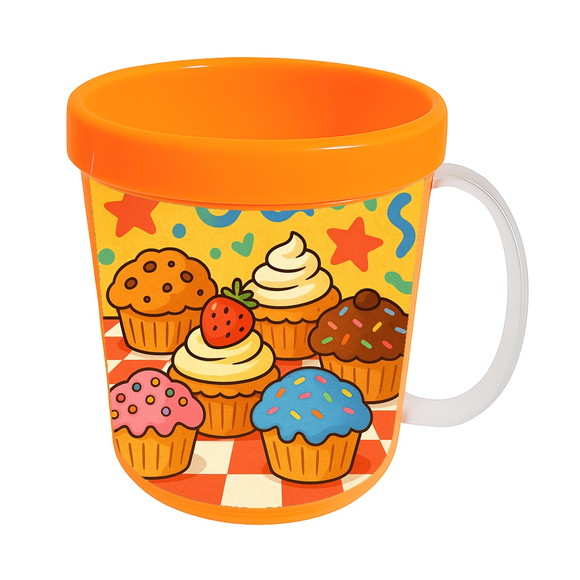 Caneca Acrílica Infantil Personalizada Muffins - Imagem 5