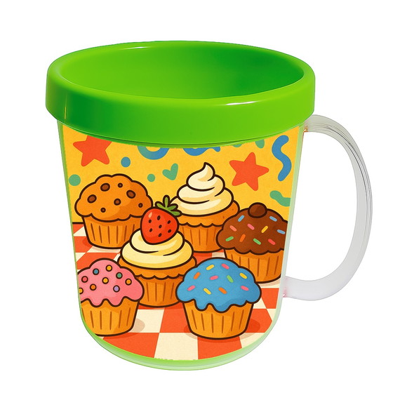 Caneca Acrílica Infantil Personalizada Muffins - Imagem 4