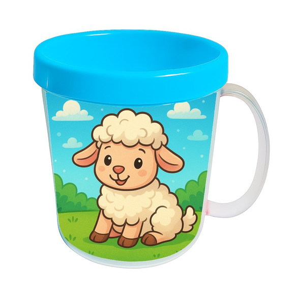 Caneca Acrílica Infantil Personalizada Ovelhinha - Imagem 2