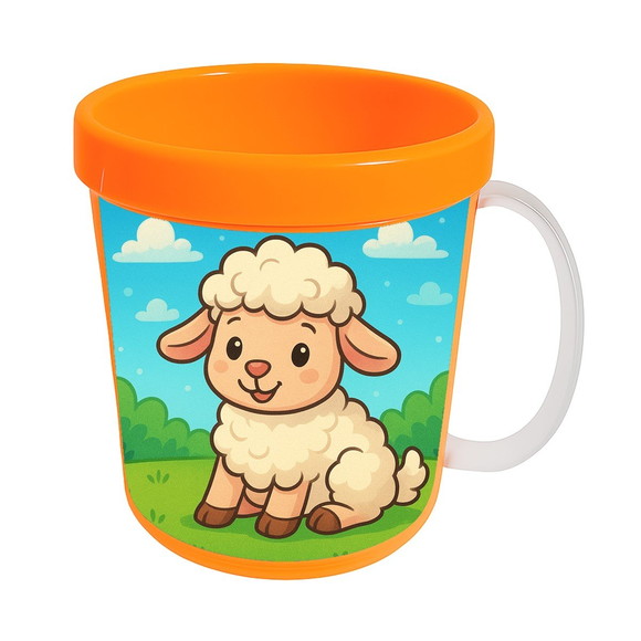 Caneca Acrílica Infantil Personalizada Ovelhinha - Imagem 5