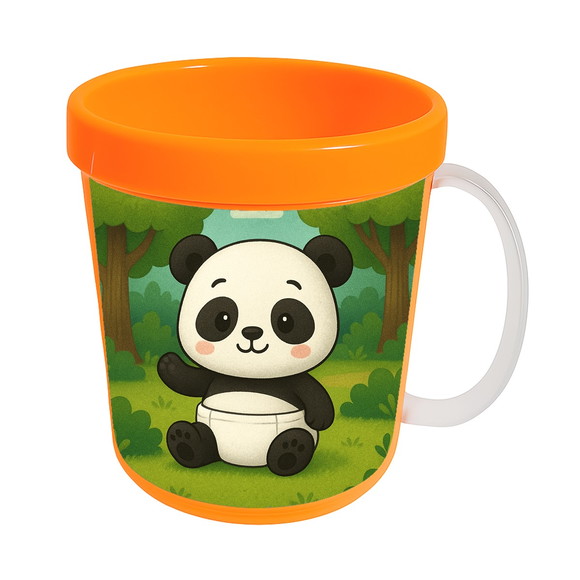 Caneca Acrílica Infantil Personalizada Panda Baby - Imagem 5