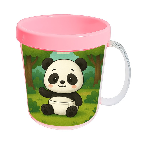 Caneca Acrílica Infantil Personalizada Panda Baby - Imagem 3