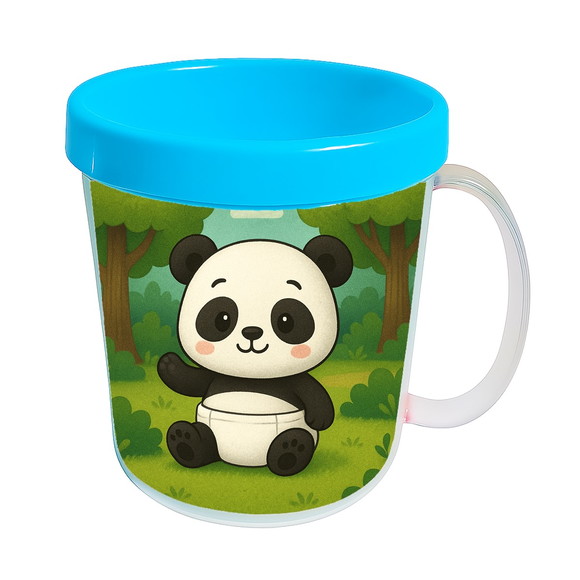 Caneca Acrílica Infantil Personalizada Panda Baby - Imagem 2