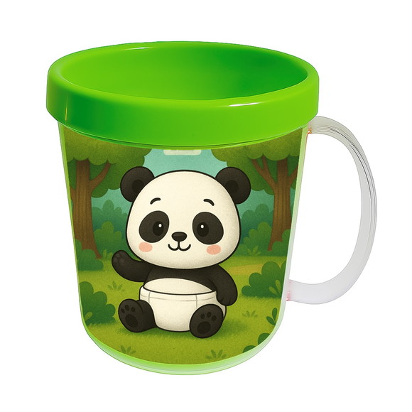 Caneca Acrílica Infantil Personalizada Panda Baby - Imagem 4