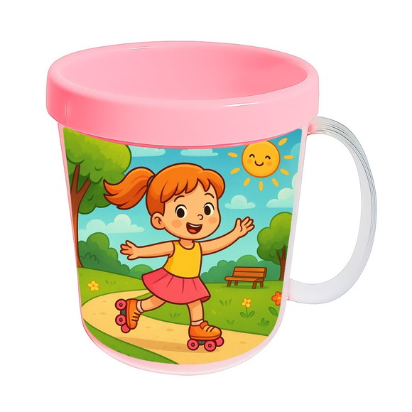 Caneca Acrílica Infantil Personalizada Patins - Imagem 3