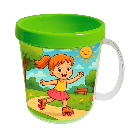 Caneca Acrílica Infantil Personalizada Patins - Imagem 4
