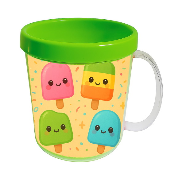 Caneca Acrílica Infantil Personalizada Picolés - Imagem 4
