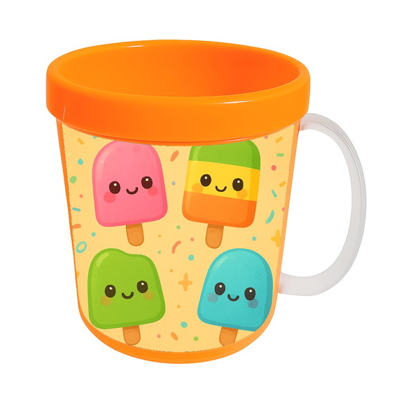 Caneca Acrílica Infantil Personalizada Picolés - Imagem 5