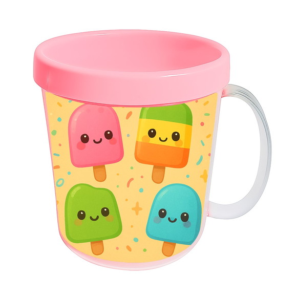 Caneca Acrílica Infantil Personalizada Picolés - Imagem 3