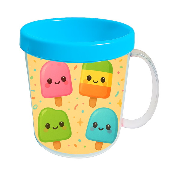 Caneca Acrílica Infantil Personalizada Picolés - Imagem 2